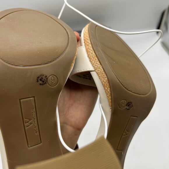 Worthington Womens Lynch Heeled Sandals Ivory Size 9M - Picture 9 of 11